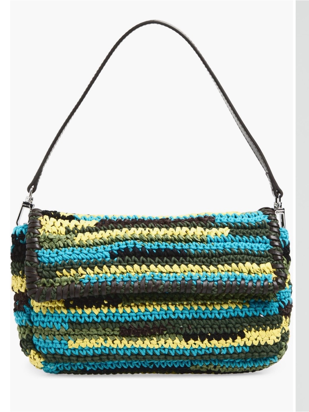 Staud Timmy Crochet Shoulder Bag Happy Sack NWT